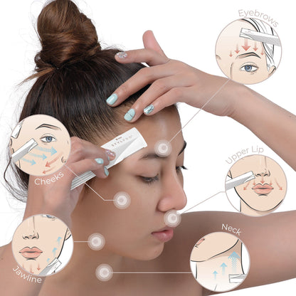 2-in-1 Light Up Sonic Dermaplane & Trimmer