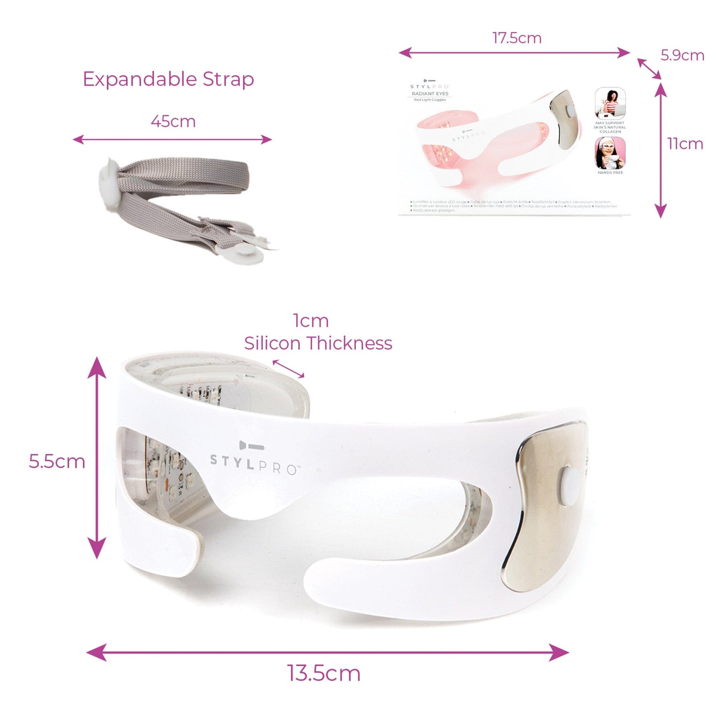 STYLPRO Radiant Eyes Red LED Goggles